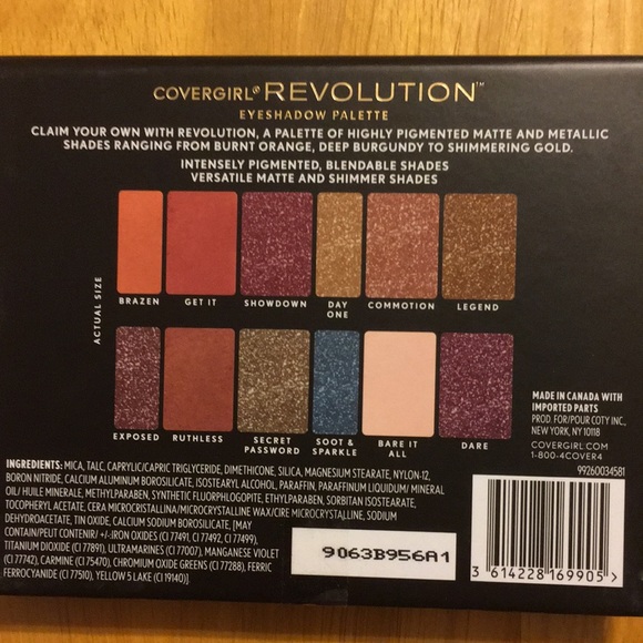 Cover girl Revolution eyeshadow palette New - Picture 2 of 2